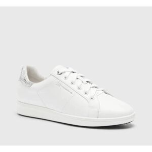 Frankie4 Jackie III Sneakers Women's 8.5 White Silver Lizard Athletic Shoes‎